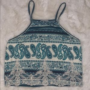 Halter style tank top